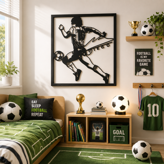 Soccer Legend Tribute Metal Wall Art - view 2