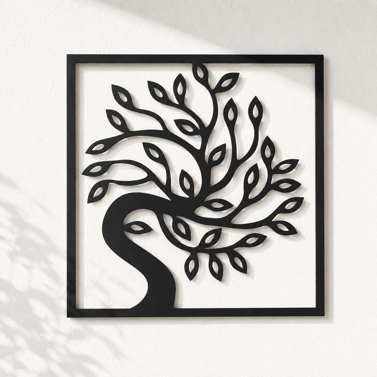 Curved Tree Of Life Metal Wall Art