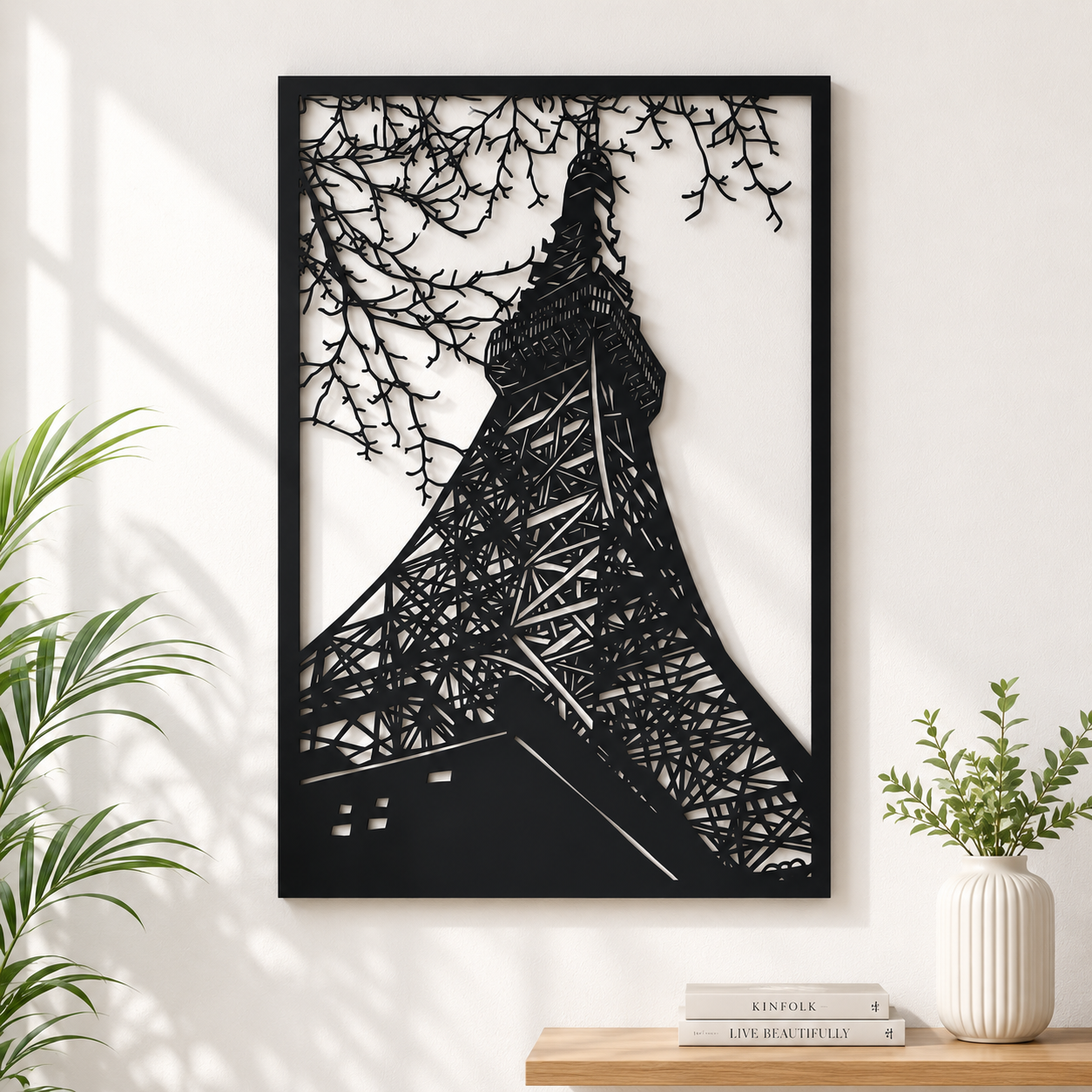 Eiffel Tower Worm's Eye View Metal Wall Art - view 3