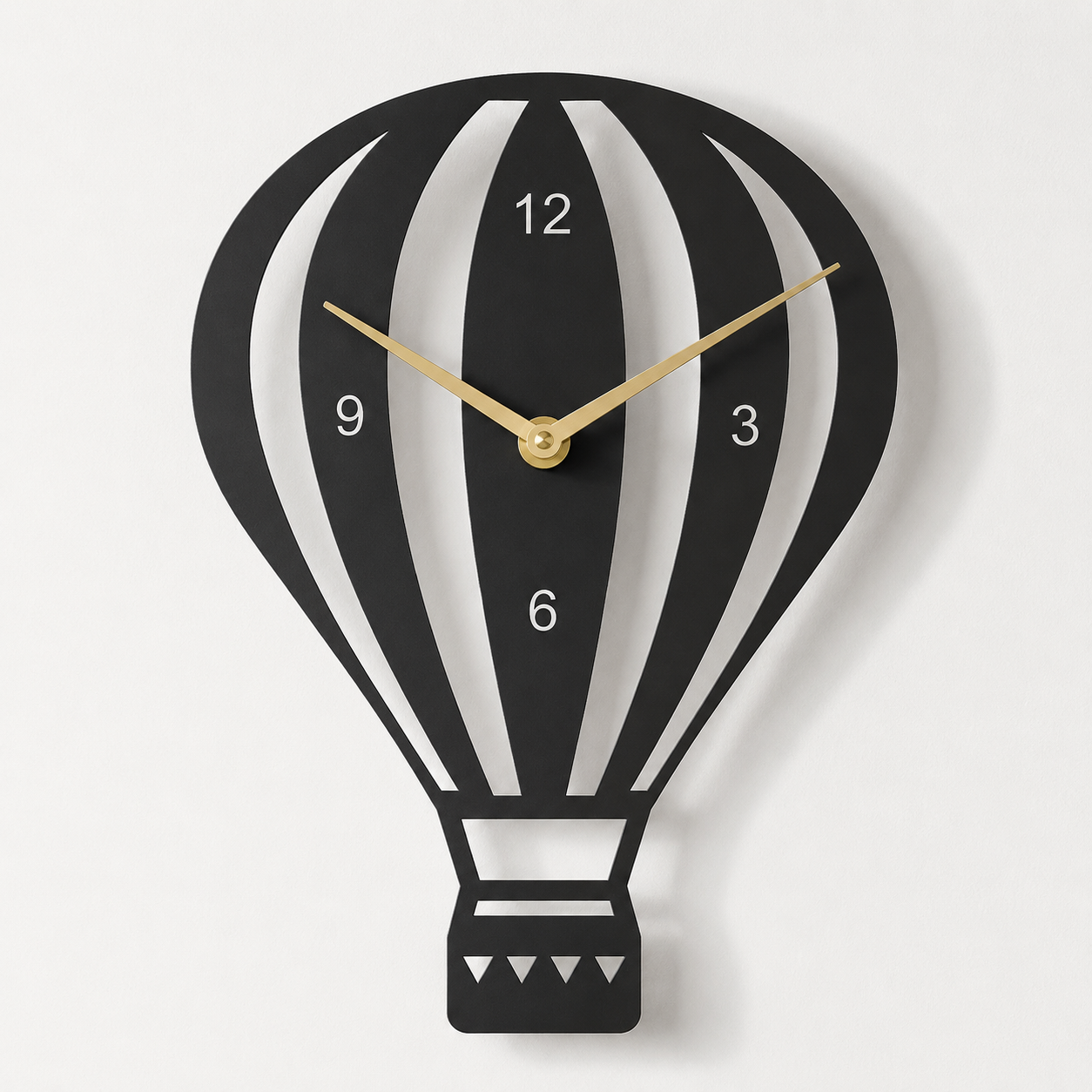 Hot Air Balloon Adventure Metal Wall Clock