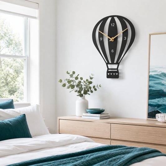 Hot Air Balloon Adventure Metal Wall Clock - view 2
