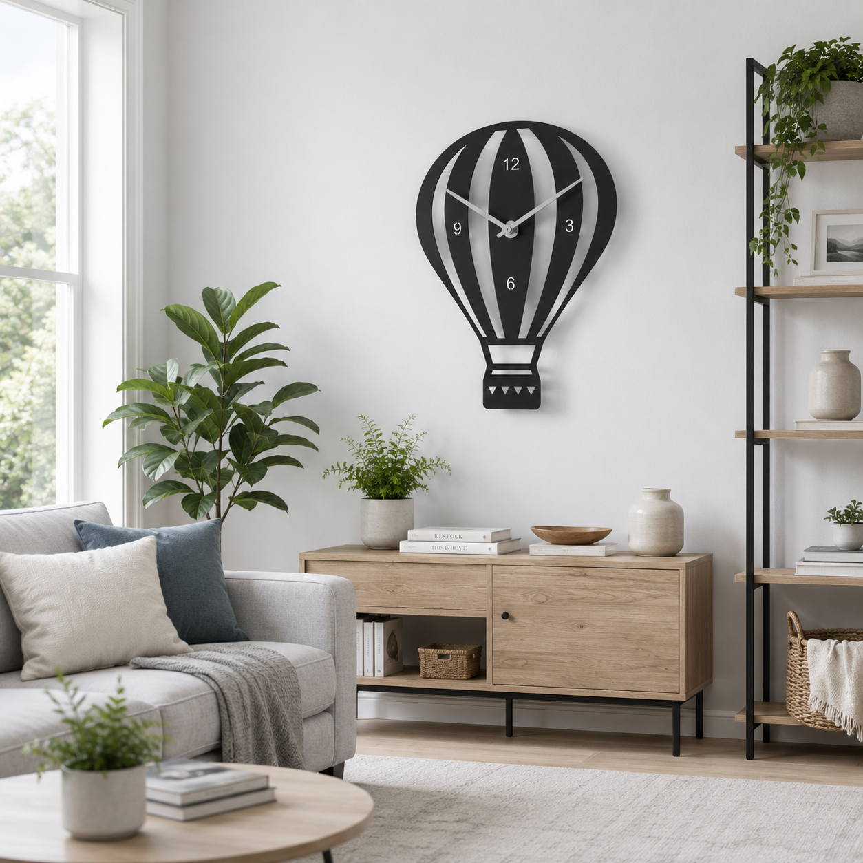 Hot Air Balloon Adventure Metal Wall Clock - view 3