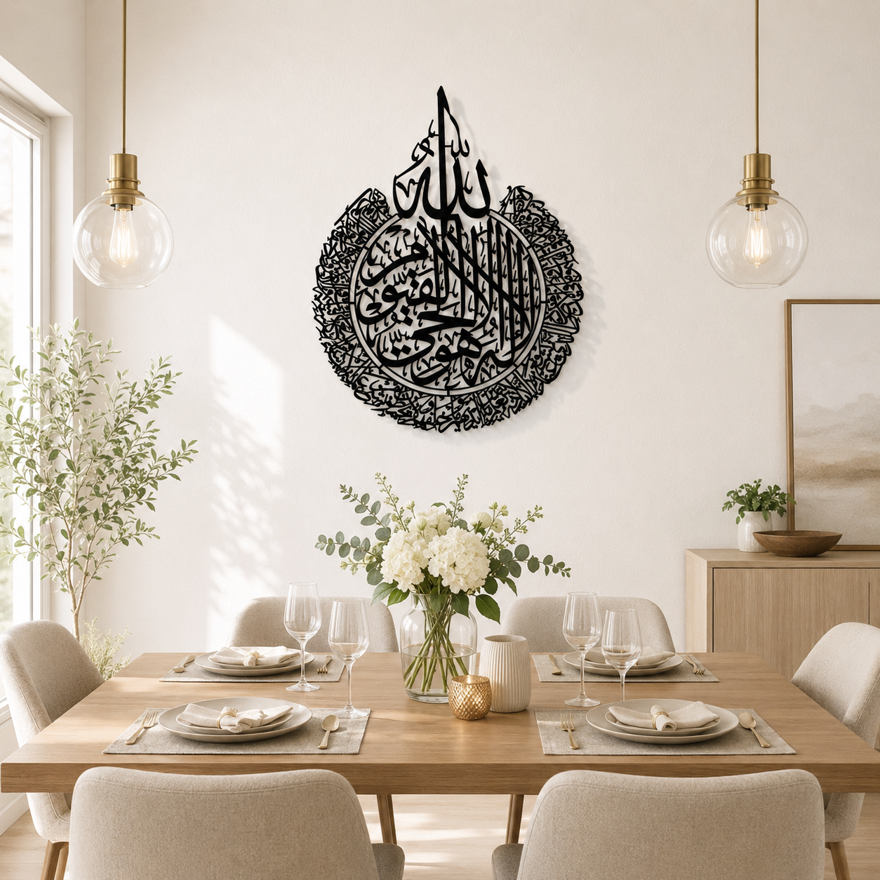 Ayat ul Kursi Islamic Metal Wall Art