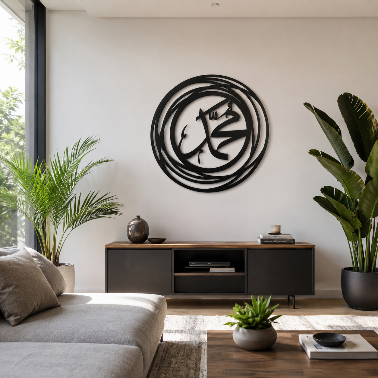 Muhammad Calligraphy Islamic Metal Wall Art