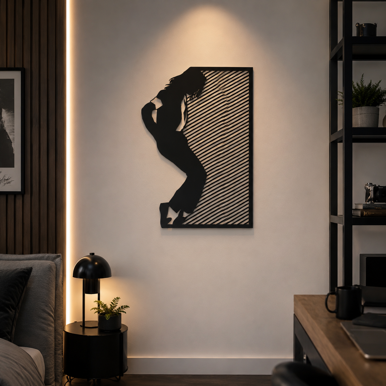 Pop Icon Lean Pose Metal Wall Art