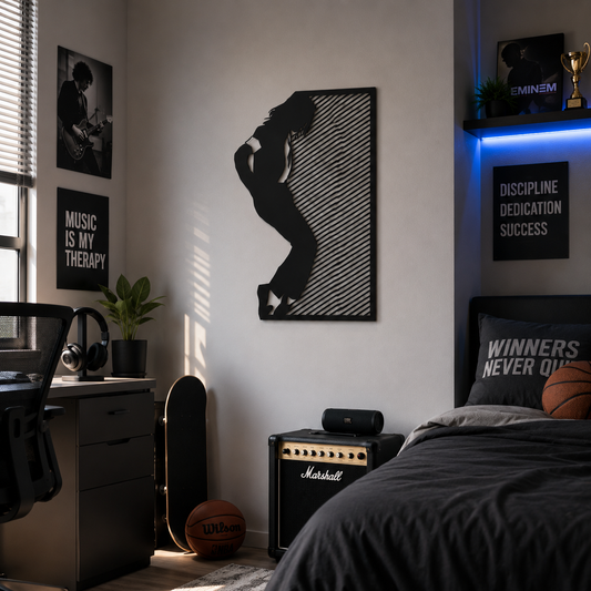 Pop Icon Lean Pose Metal Wall Art - view 2