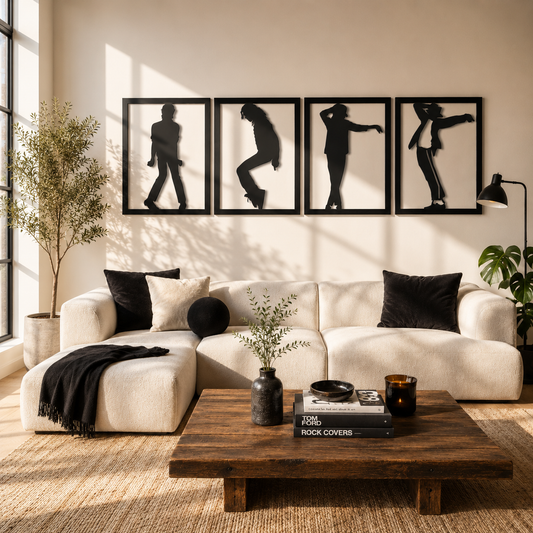 Pop Music Legend Dance Pose Metal Wall Art