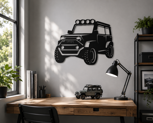 Off-Road 4x4 Jeep Adventure Metal Wall Art