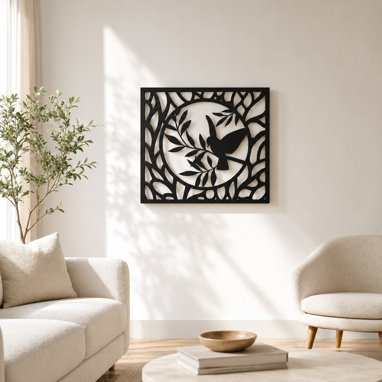 World Map Hidden Faces Line Art Metal Wall Art - view 3